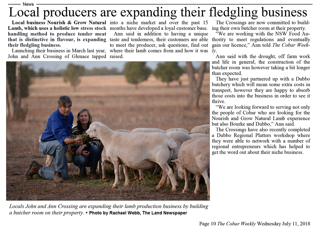 local Cobar produce, Nourish and Grow